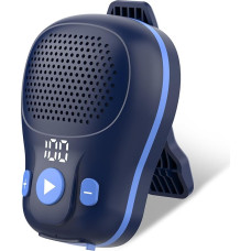 Wireless Portable Speaker, Mini Bluetooth 5.4 Speaker, IP56 Waterproof Clip-On Boombox with Microphone for Hands-Free Function, 18h Powerful Sound Music Box via Viaggi/Sport/Working, Dark Blue