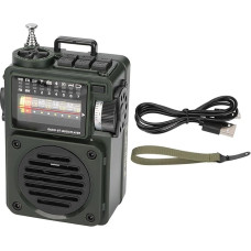 Hrd-700 radijo muzikos grotuvas, 1000 mAh daugialypės terpės muzikos grotuvas su kvadratiniu garsiakalbiu, belaidžiu 