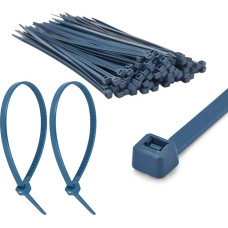 TERF® Kabelbinder, metalldetektierbar, Blau, 150 mm x 3,6 mm, Premium-Nylon-Draht-Kabelbinder, Reißverschluss, sichererer selbstschließender Mechanismus, für Lebensmittel, Pharmazeutik, Industrie und