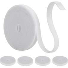 Wiederverwendbare Kabelbinder, 15 m × 10 mm, verstellbare Verwaltung, Kabelbinder, ordentlich, vielseitig, freies Schneiden, Kabel-Organizer, geeignet für Zuhause, Küche, Büro, Schlafsaal, Garten,