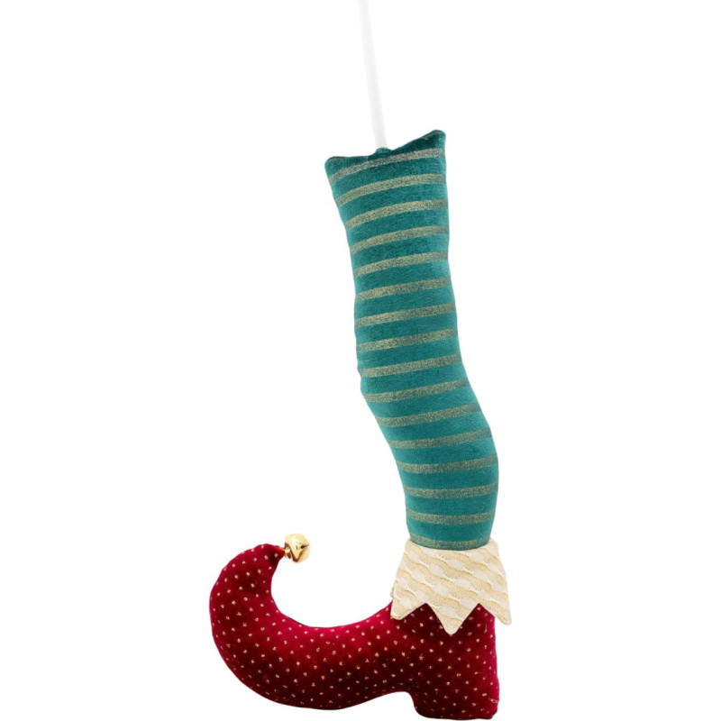 Cosy Home Dekofigūra Weihnachtself stehend, Bordeaux/Grün, 20 x 7 x 50 cm