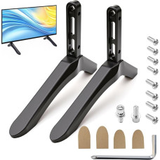 Universal TV Base, Stand, Table Top, TV Stand, Bracket, Legs with Screws, Fits Most 32
