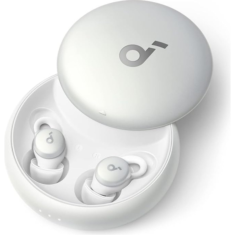 soundcore by Anker Sleep A10 Bluetooth miego ausinės, ausinės miegui su pasyvaus triukšmo maskavimo funkcija, patogus plokščias dizainas, Bluetooth 5.2, skirtos miego triukšmui, miego monitoriui, žadintuvui