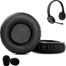 DowiTech Professional Replacement Ear Pads Cushion Compatible with Logitech H600 H 600 Wireless Headset Ear Pads with Skin-friendly Leather and Memory Foam