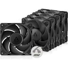 ARCTIC P12 Pro PST (5 vnt.) - galingas aukščiausios klasės kompiuterio ventiliatorius, 120 mm PWM korpuso ventiliatorius su Y kabelio dalikliu, korpuso ventiliatorius, 600-3000 aps/min, 0 aps/min