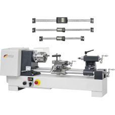 WABECO Lathe D2000 H20 with Digital Mounted Calipers 1.4 kW Peak Width 350 mm Made in Germany