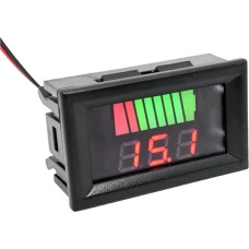 IYNWBJTS 1 STÜCKE Skaitmeninis voltmetras 12 V 24 V 72 V 84 V testeris (vandeniui atsparus raudonas, 12-60 V)