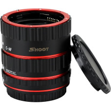 SHOOT AF automatinio fokusavimo makroskopinio prailginimo vamzdžio rinkinys, skirtas 