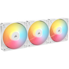 CORSAIR RS120-R ARGB 120 mm PWM reversinis ventiliatorius - reversinis rotorius, +5 V ARGB jungtys, 8 RGB šviesos diodai, didelis statinis slėgis, 