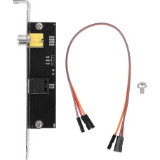 ASUS SPDIF optinis SPDIF išvesties plokštės kabelio laikiklis, ASUS SPDIF optinis SPDIF išvesties plokštės kabelio laikiklis iš nerūdijančio plieno, skirtas ASUS/GIGABYTE/MSI pagrindinei plokštei SPDIF PCI