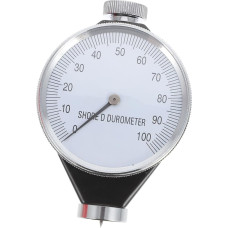 Baluue Hardness Tester Durometer Sclerometer Industrial Hardness Tester Shore Hardness Tester Rubber Hardness Tester Hardness Tester Made of Metal Portable Hand Watch Equipment White
