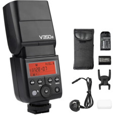Godox v350s Kompaktiško dydžio 2.4G belaidė Speedlite Master/Slave fotoaparato blykstė TTL 1/8000s HSS Integruota 2000mAh ličio jonų baterija, skirta Sony A77II/a7rii/A7R/A58/A99/ilce6000l/A77II/RX10/A9