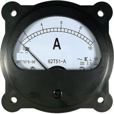 62t51 Zeiger AC Amperemeter Schwarz Rund Ac5a 10A 20A 30A 50A 75 / 5A 100 150 200 300 1Pcs (AC 20A)