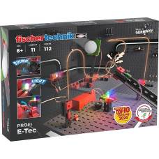 fischertechnik E-Tec 571905 – Electric Construction Kit for Children, Experiment Box with 11 Models, from 8 Years, Black