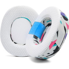 WC Freeze Nova Pro Wireless - Cooling Gel Ear Pads for Arctis Nova Pro Wireless & Nova Elite (Does not fit other models) by Wicked Cushions, Extra Thick and Comfortable | 90's White