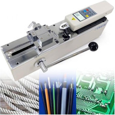 Horizontalus stūmimo ir traukimo bandymų stendas su HP 500 slėgio matuokliu, 1000 N apkrovos talpa, rankinė 150 mm eiga, jėgos matuoklio rinkinys su skaitmeniniu ekranu tiksliam bandymui