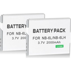 NB 6L 6LH baterija, skirta Powershot SX710 HS SX520 HS SX530 HS SX510 HS S120 SX700 HS SX610 HS SX600 HS D30 S95 fotoaparatui 2000 mAh atsarginė baterija skaitmeniniam fotoaparatui