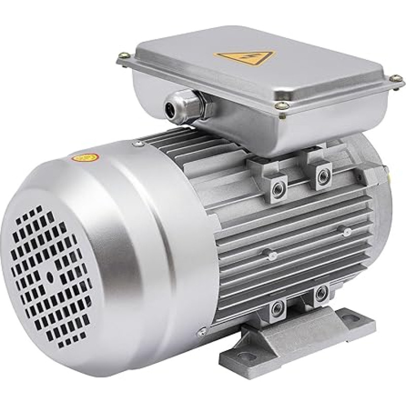 Elektros variklis 750 W 1380 apsukų per minutę 240 V 50 Hz, profesionalus varinis elektros variklis 1 fazė 0,75 kW variklio veleno skersmuo 19 mm, skirtas kompresoriui, sunkiam paleidimui, kintamosios srovės elektros varikliui
