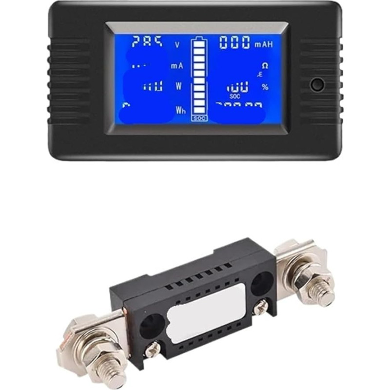 SHMKBDPF DC Multifunktionsmonitor mit Shunt LCD-Anzeige Digital (Meter FL-2C 300A)