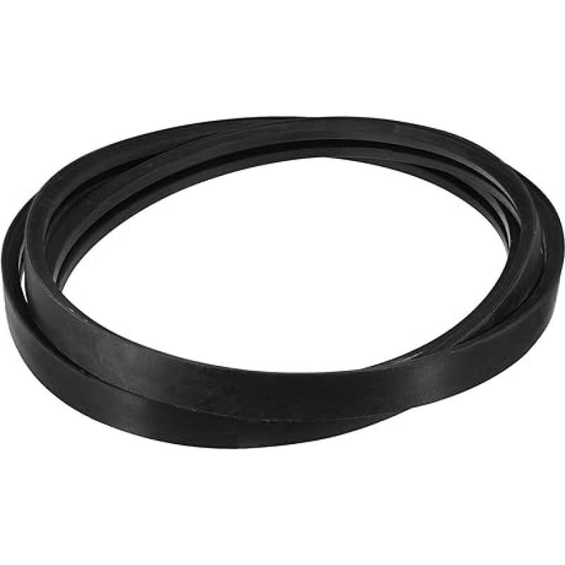 sourcing map 2/B160 Klassischer gewickelter Keilriemen, 414 cm Außenumfang umwickelt, industrieller Gummi-Keilriemen B-Profil-Keilriemen für industrielle Maschinenausrüstung, Schwarz