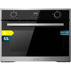 Cecotec Bolero Hexa M224500 Edge A Built-in Oven 45 cm High, 2600 W, 53 L Capacity, 7 Functions, Grill, Convection, Defrosting, Steam Base X2, Steam EasyClean, Steam Assist
