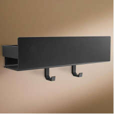 Designfabrik Hamburg Dušo lentyna be gręžimo | Vonios kambario organizatorius | Dušo lentyna be gręžimo | Vonios kambario lentyna | Pakabinama lentyna | Sieninė lentyna | Sieninė lentyna | Dušo krepšys lipnus | Dušo lentyna juoda 30 cm