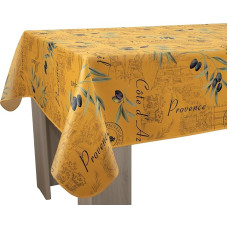 Le linge de Jules Stain Resistant Tablecloth Yellow Provence Rectangular 150x300cm