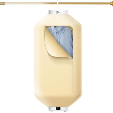 Uten Mini Portable Dryer, 600 W Hanging Dryer, Electric Tumble Dryer with Timer, Automatic Shut-Off, Suitable for Business Trips, Dormitories, Apartments, Hotels, Campsites