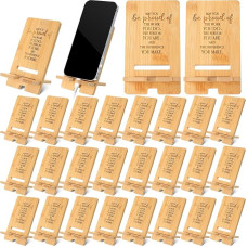 Ripeng Bambus-Telefonständer für den Schreibtisch, Büroangestellte, seien Sie stolz auf die Arbeit, die Sie tun, Dankeschön für Mitarbeiter, Lehrer, Mitarbeiter, Freiwillige, Ärzte, Krankenschwestern