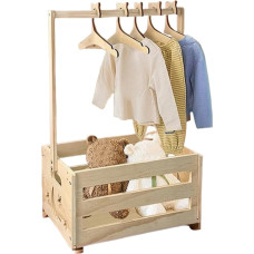 Bohany Baby Kiste Mit 5 Stück Kleiderbügeln - Aufbewahrungskorb,Baby Organizer Für Wohnzimmer Schlafzimmer Gender Reveal Feier Geburtstag Familienfeier