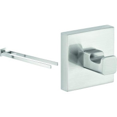 tesa® Exxclusiv rankšluosčių rinkinys, rankšluosčių džiovintuvas ir du kabliukai, nerūdijantis plienas, modernus dizainas, atsparus rūdims, su lipniu tirpalu