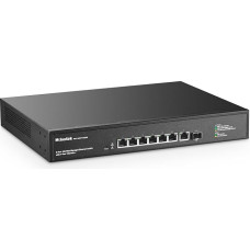 MokerLink 8 Port 10 Gigabit PoE Web Managed Switch with 10G SFP+, 7 Port PoE++ IEEE802.3af/at/bt 260W, Managed Rack Mount Network Switch