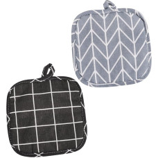 DIYEAH 4 Stück Teiliges Baumwoll leinen Platzset Hitzebeständig und Abriebfest mit Mikrowellenhandschuhfunktion Rutschfestes Tischset für Esstisch und Küche Waschbar und Langlebig Muster