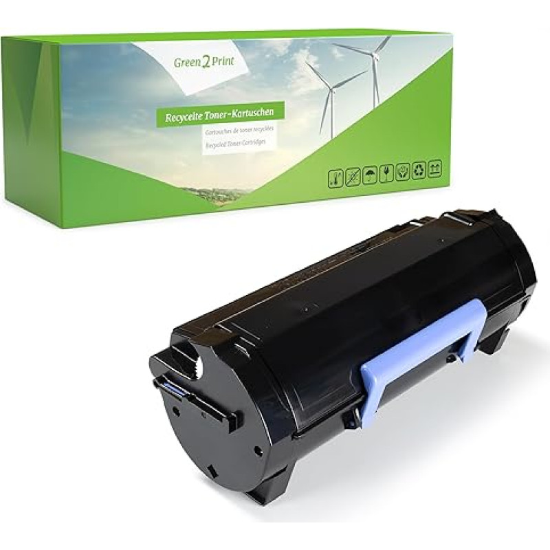 Green2Print juodas 20 000 puslapių toneris tinka 
