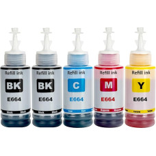 LAIPENG 664 Ink Compatible with Epson ET-2500 ET-2550 ET-2600 ET-2650 ET- 3600 ET-4500 ET-4550 ET-14000 ET-15000 ET-16500 L100 L110 L2 00 L2 10 L350 L355 L365 L455 L550 L555 L1300 Printer (BK*2/C/M/Y)