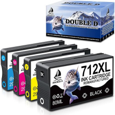 DOUBLE D 712 for HP 712 HP DesignJet T230 kasečių pakaitalas HP DesignJet T650 kasetės suderinamos su HP DesignJet T250, T630