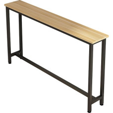 SXKLYRF Siauras konsolinis stalas, siauras saugojimo stalas, šoninis stalas, aukštas, prieškambario lentyna su metaliniu rėmu, skirtas svetainei, prieškambariui, miegamajam ir prieškambariui (60 x 20 x 80 cm / 24 x 8 x 31 colis)