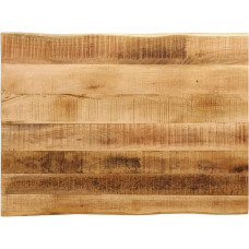 Homgoday Table Top with Wane Edge Wooden Table Top Replacement Table Top Wooden Top Replacement Top Wood Top for Table Worktops Dining Table 90 x 60 x 2.5 cm Rough Mango Solid Wood
