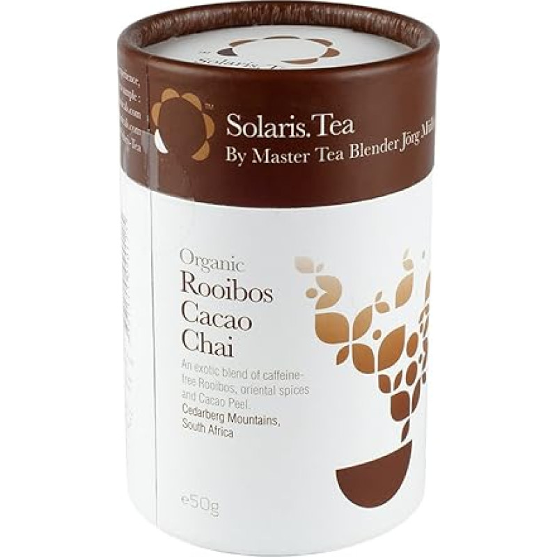 Solaris.Tea Ekologiška arbata Red Bush Rooibos Cacao Chai, 1 pakuotė (1 x 50 g)