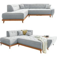 MIUFORM kampinė sofa su miego funkcija ir lovos dėže, 