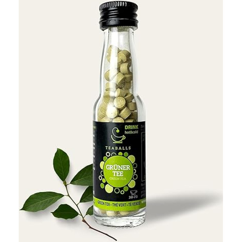 Žaliosios arbatos rutuliukai 75 puodeliams arbatos