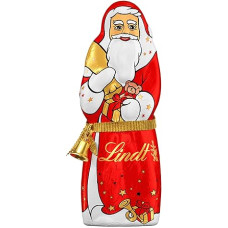 Lindt Chocolate, Santa Claus made of milk chocolate, 125 g, finest Lindt chocolate in Santa design, ideal as a chocolate gift at Christmas