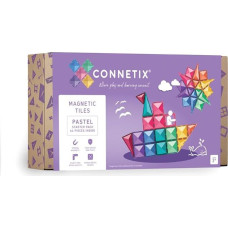 Connetix Pastel Starter Pack, 64 Pieces