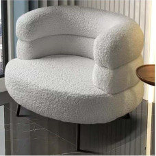 Patogi skaitymo kušetė - modernus akcentas svetainės, miegamojo, salono ir biuro kėdė - vienvietė minkšta šerpinė sofa - lenkto dizaino atlošas