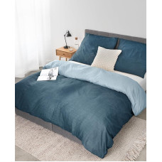 lionto dibea Renforcé dvipusė patalynė iš 100 % medvilnės, 155 x 220 cm, užvalkalas pagalvei 80 x 80 cm, 4 dalių patalynė visiems metų laikams, lengvai valoma ir stabilių matmenų, su Oeko-Tex ženklu