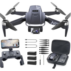 N11 PRO GPS dronas su kamera suaugusiesiems, 4K UHD, 90 minučių skrydžio laiko, ilgas valdymo atstumas, grįžimas automobiliu, automatinis sekimas, bešepetėlinis variklis, N11-DE-250715-4