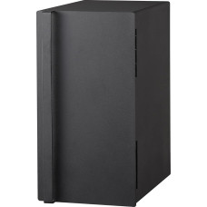 Yamazaki 5681 Bokštinė vertikali duonos dėžė iš juodo plieno, minimalistinė 22 x 34,5 x 41 cm