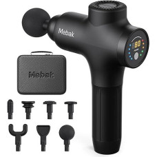 Mebak 3 Massage Gun Massage Gun Muscle 3200 rpm 12 mm Amplitude Electric Hand Massager Fascia Deep Tissue Portable for Neck Back Body with 7 Heads 5 Levels 2600 mAh Battery