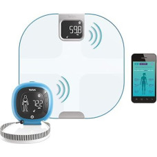 TEFAL Body Partner YD3094S1 Connected Health Compatible Google Fit Bathroom Scales - Integrated Sports and Nutrition Coaching