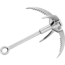 Nerūdijančio plieno sulankstomas kablys su 4 nagais laipiojimui, kablys su 4 nagais laipiojimui, nuotykių ir kabinimo fiksavimui ir tvirtinimui